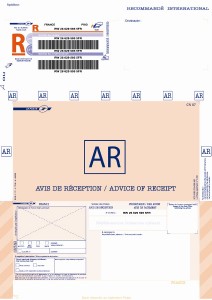 Recommandé bureautique A4 international