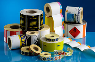Fabrications spéciales étiquettes adhésives en rouleaux Techmay Logetiq